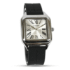 Universe Point Original Quartz Watch black strap Universe Point Square Silver Dial
