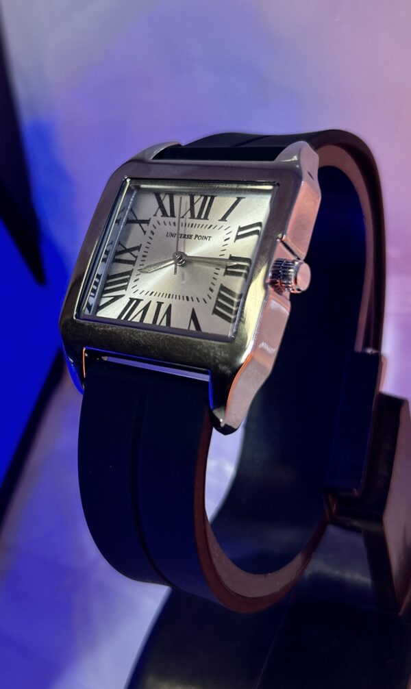 universepoint-squareblack-2 Universe Point Square Silver Dial